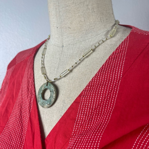 Patricia Lynn 2008 Artisan Crafted Necklace with Pendant 16" Signed Branded - Picture 5 of 6